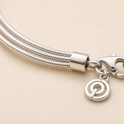 Silver Serena Coil Bracelet design detail