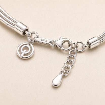 Silver Serena Coil Bracelet design detail