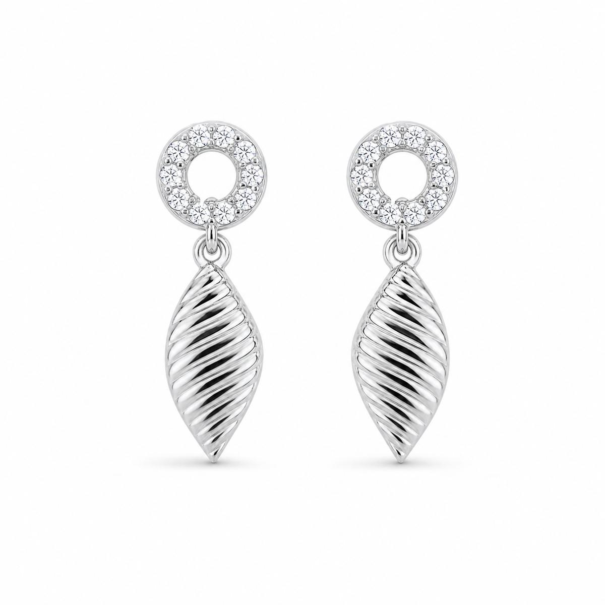 Silver Sienna Leaf Earrings product image 1