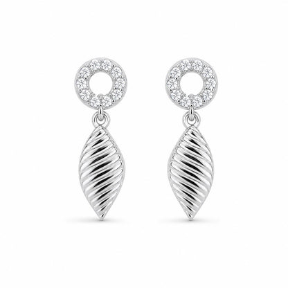 Silver Sienna Leaf Earrings product image 1