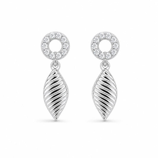 Silver Sienna Leaf Earrings product image 1
