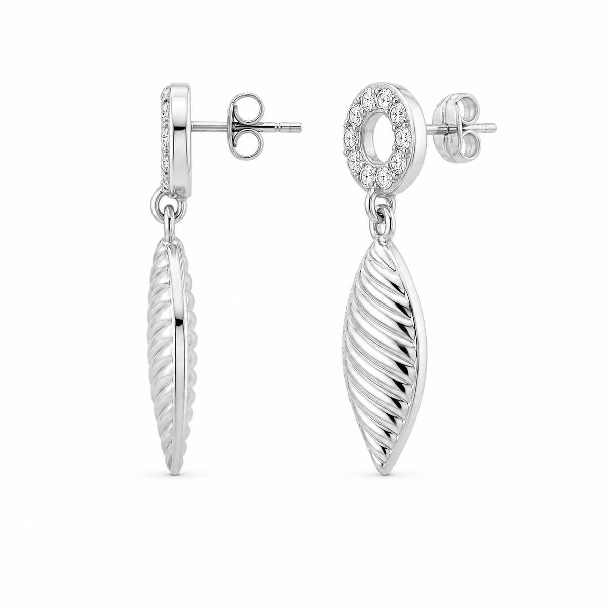 Silver Sienna Leaf Earrings product image 3