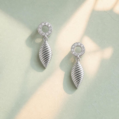 Silver Sienna Leaf Earrings product image 5