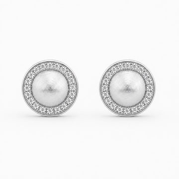 Silver Solara Halo Earrings product image 1