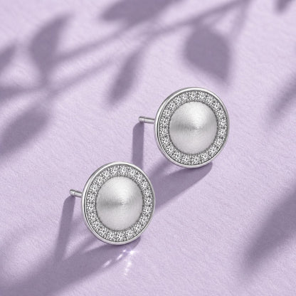 Silver Solara Halo Earrings product image 5