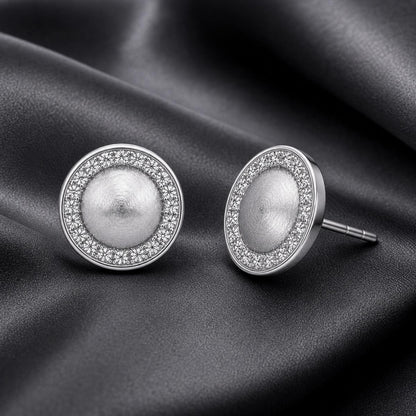 Silver Solara Halo Earrings product image 6
