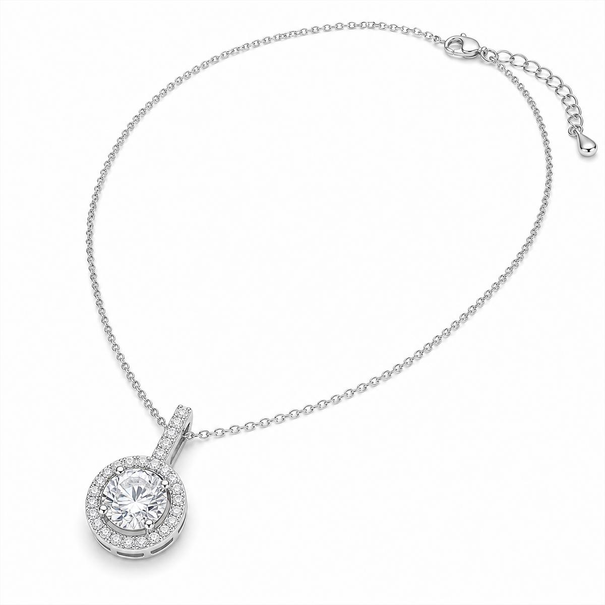 Silver Solara Halo Pendant product image 2