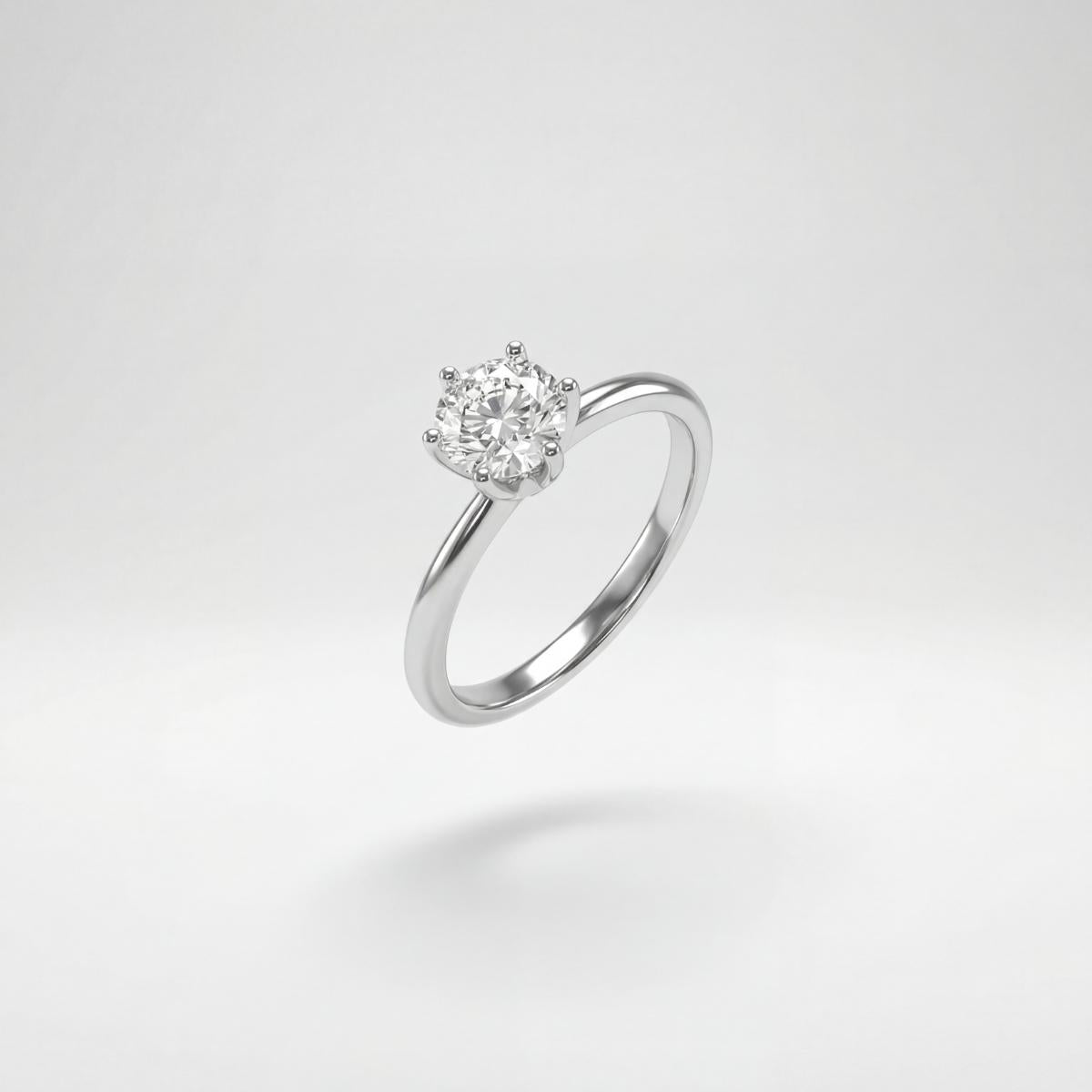 Silver Solitaire Shine Ring product image 1