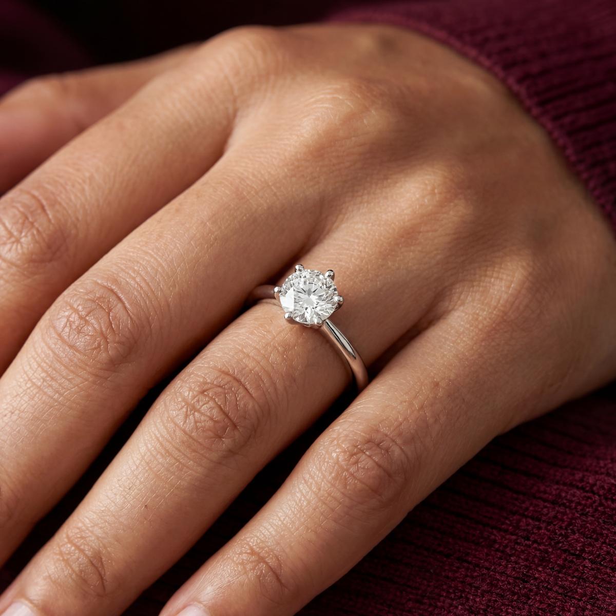 Silver Solitaire Shine Ring product image 7