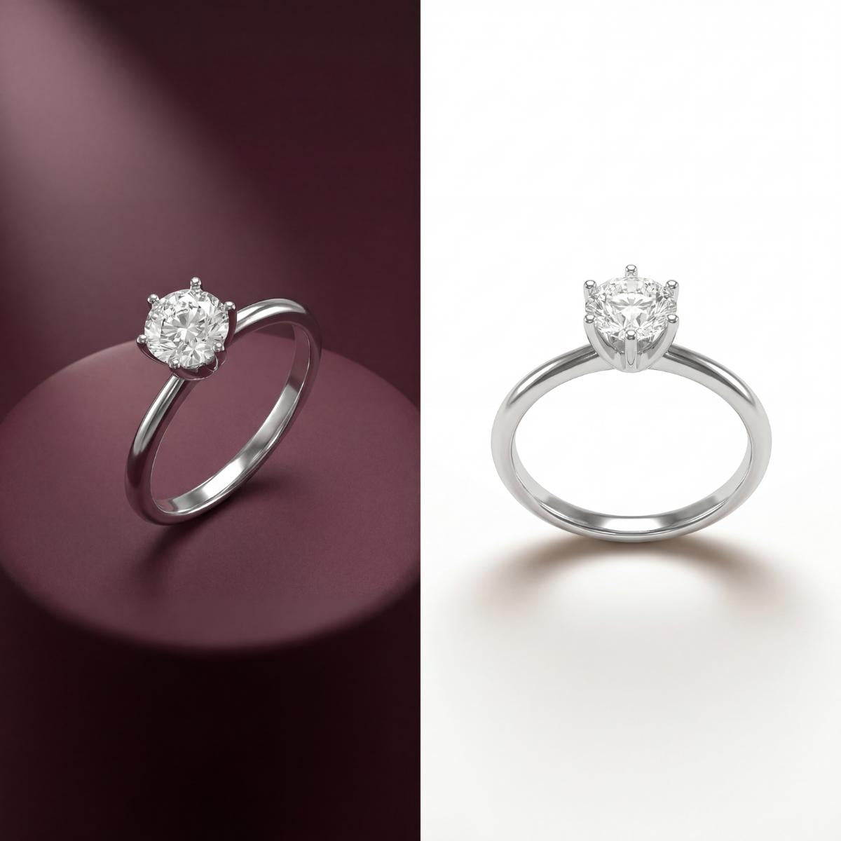 Silver Solitaire Shine Ring product image 3
