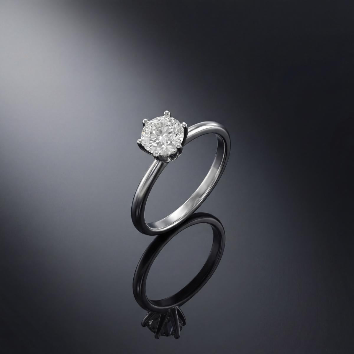 Silver Solitaire Shine Ring product image 5