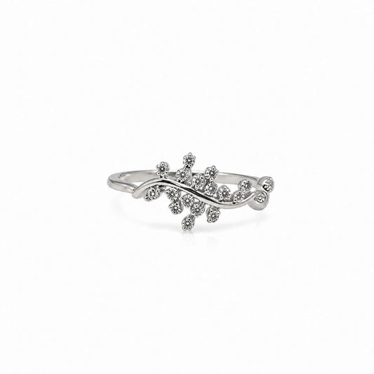 Silver Sparkling Vine Ring product image 1