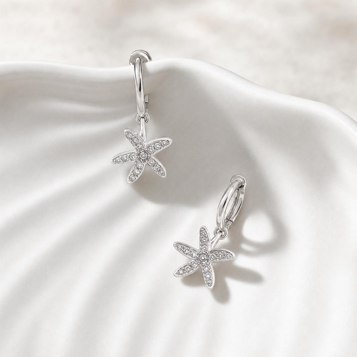 Silver Tara Star Bloom Earrings product image 4