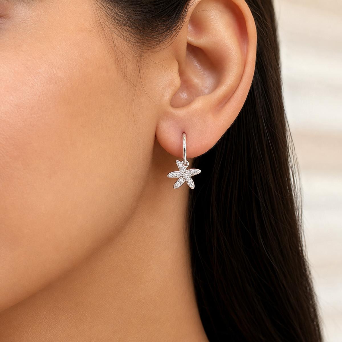 Silver Tara Star Bloom Earrings product image 7