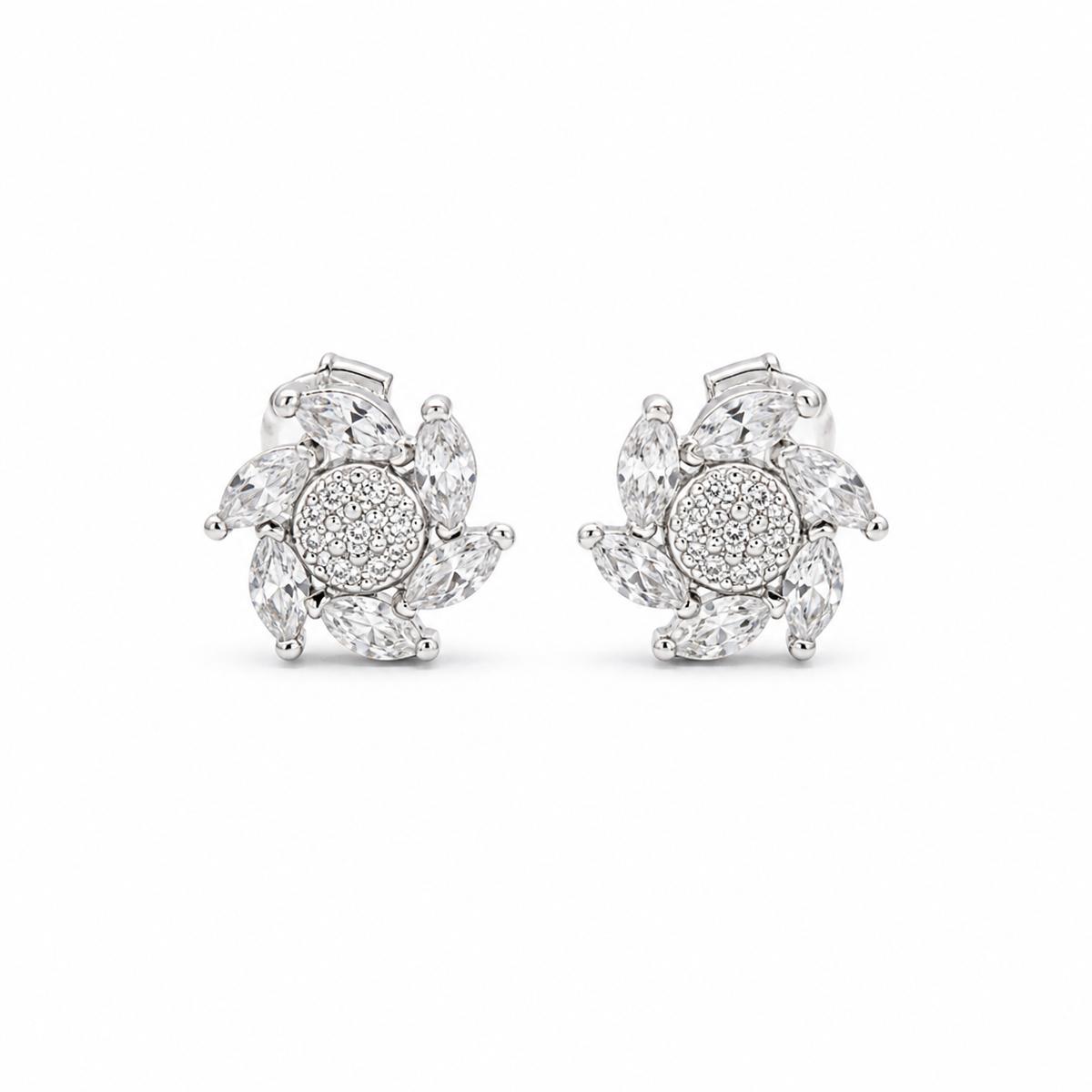 Silver Tara Sunburst Bloom Earrings product image 1