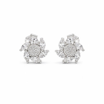 Silver Tara Sunburst Bloom Earrings product image 1