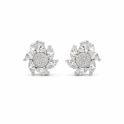 Silver Tara Sunburst Bloom Earrings product image 1
