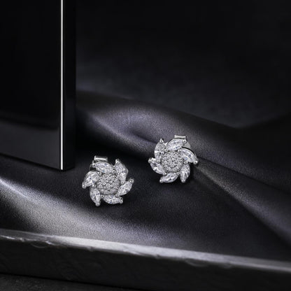 Silver Tara Sunburst Bloom Earrings product image 2