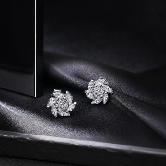 Silver Tara Sunburst Bloom Earrings product image 2