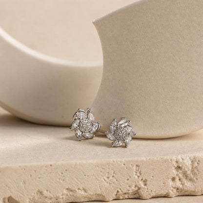 Silver Tara Sunburst Bloom Earrings product image 5
