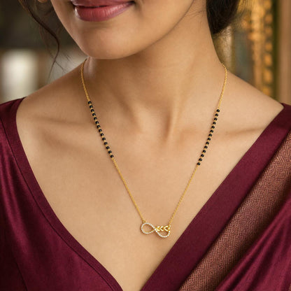 Yellow Gold Infinity Grace Mangalsutra product image 3