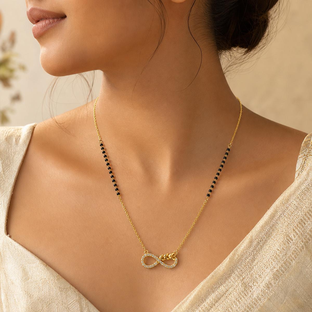 Yellow Gold Infinity Grace Mangalsutra product image 4