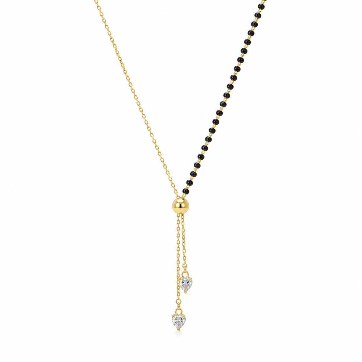 Yellow Gold Lariat Spark Mangalsutra product image 1