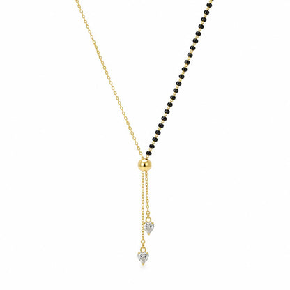 Yellow Gold Lariat Spark Mangalsutra product image 1