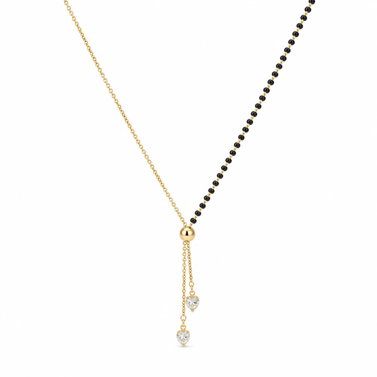 Yellow Gold Lariat Spark Mangalsutra product image 2