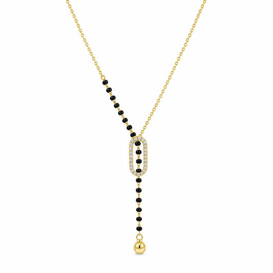 Yellow Gold Oval Cascade Mangalsutra product image 1