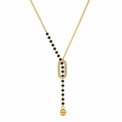 Yellow Gold Oval Cascade Mangalsutra product image 2