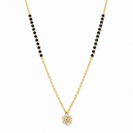 Yellow Gold Petal Spark Mangalsutra product image 1