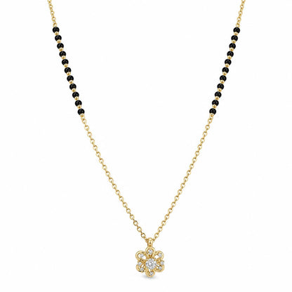 Yellow Gold Petal Spark Mangalsutra product image 2