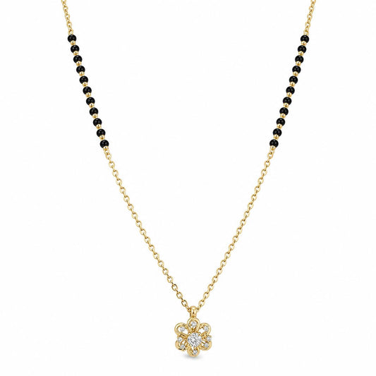Yellow Gold Petal Spark Mangalsutra product image 2